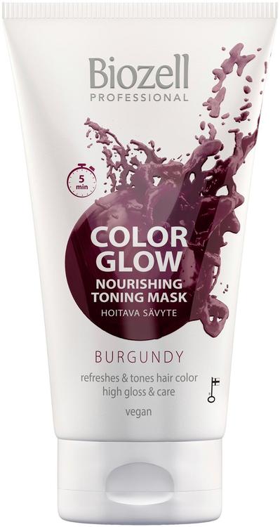 Biozell Color Glow Hoitava sävytenaamio Burgundy 150ml