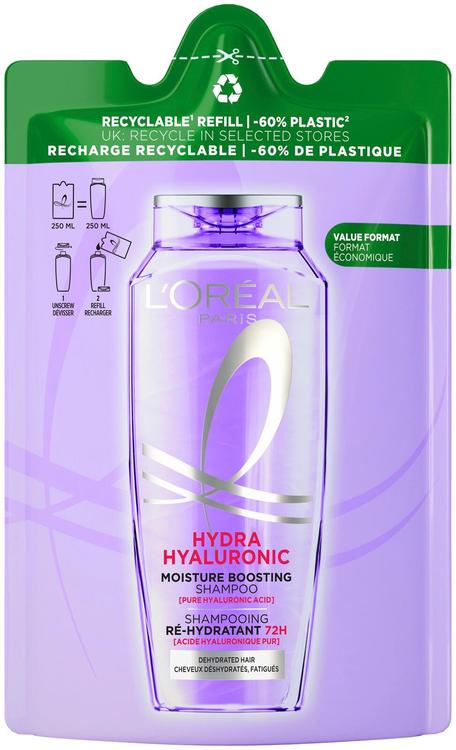 Šampoon Elvital Hyaluron Plump täitepakk 250ml