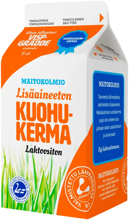 Maitokolmio Laktoositon Kuohukerma 5dl
