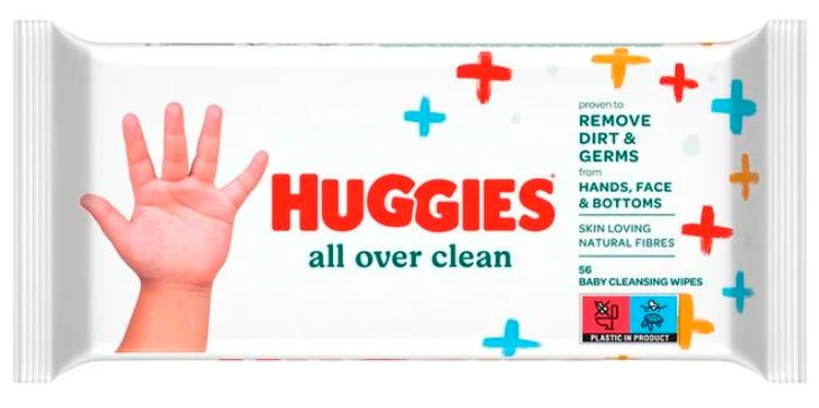 Huggies niisked salvrätikud All Over Clean 56tk