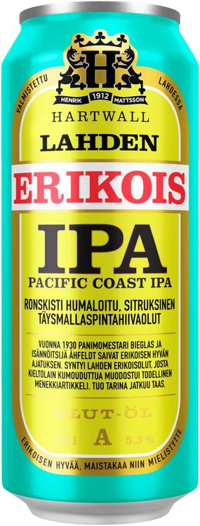 Lahden Erikois Pacific Coast IPA olut 5,3% 0,5 l