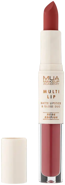 MUA Make Up Academy Lipstick & Gloss Duo, Soleil 5,2 ml huulipuna