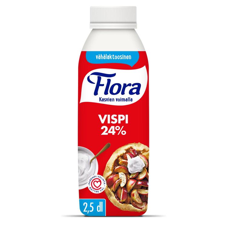 Flora Vispi 24% Vähälaktoosinen 2,5 dl
