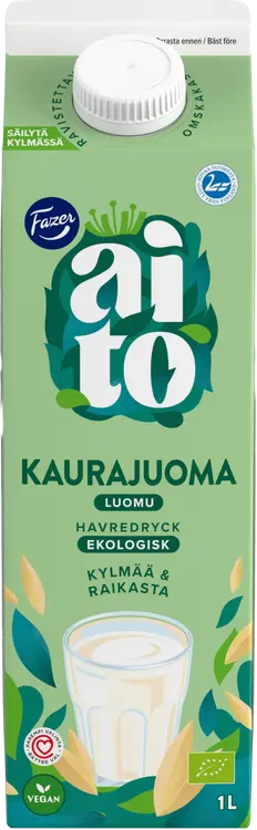 Fazer Aito 1l ESL Luomu Kaurajuoma