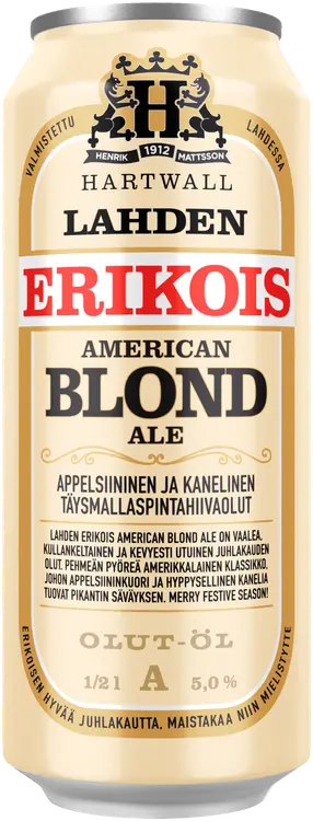 Lahden Erikois American Blond Ale olut 5% 0,5 l