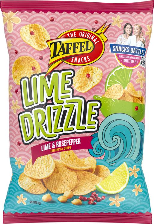 Taffel Lime Drizzle lime rosepippuri maustettu kikhernelastu 235g