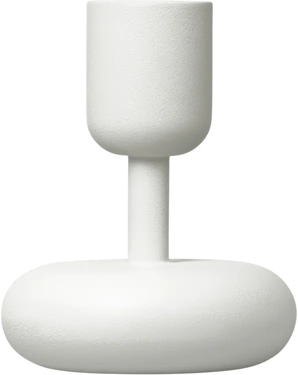 Iittala Nappula kynttilänjalka 107mm valkoinen