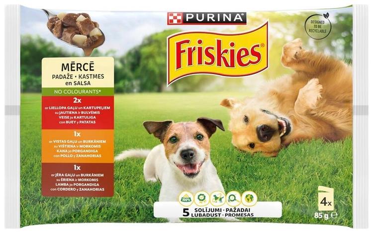 Friskies koeraeine einevalik liha 4x85g