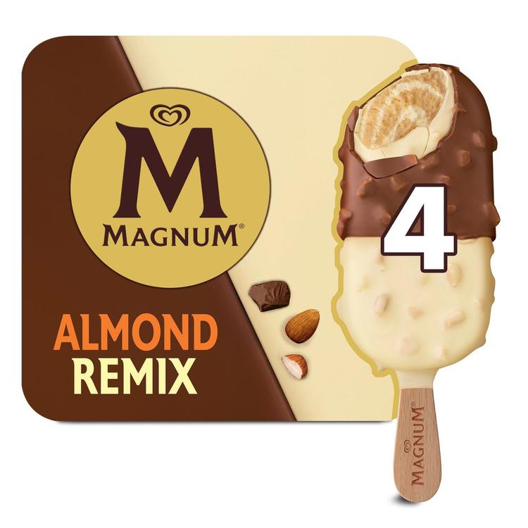 Magnum Almond Remix Jäätelö Monipakkaus 340ml/264g