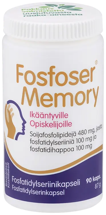 Fosfoser Memory fosfatidylseriinikapseli soijasta 90 kaps