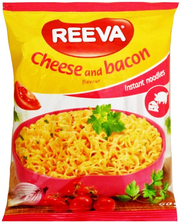 REEVA kiirnuudlid juustu- ja peekonimaitselised 60g