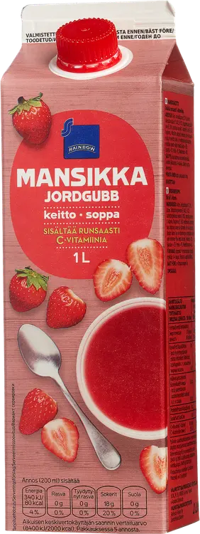 Rainbow mansikkakeitto 1l