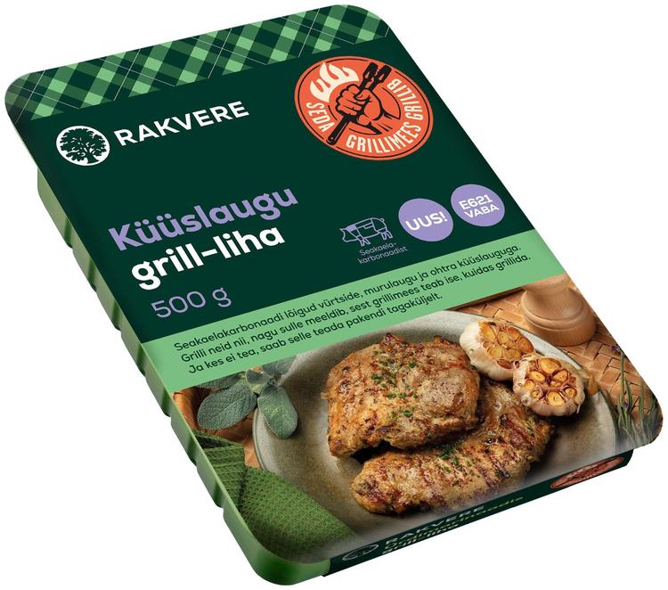 Küüslaugu grill-liha kaelakarbonaadist 500 g