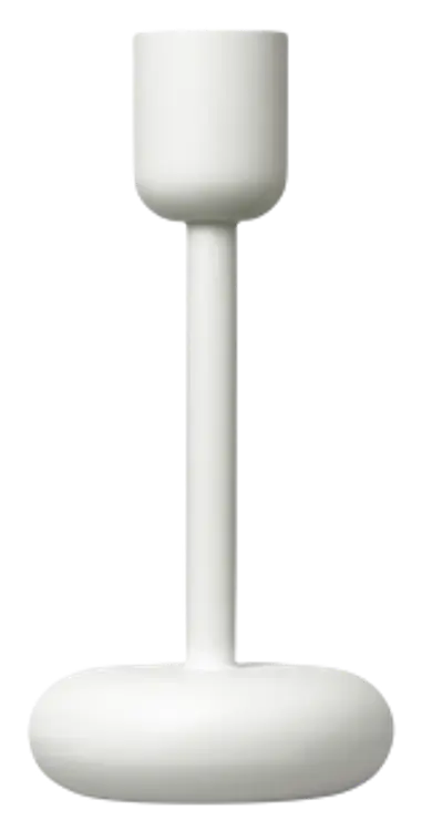 Iittala Nappula kynttilänjalka 183mm valkoinen