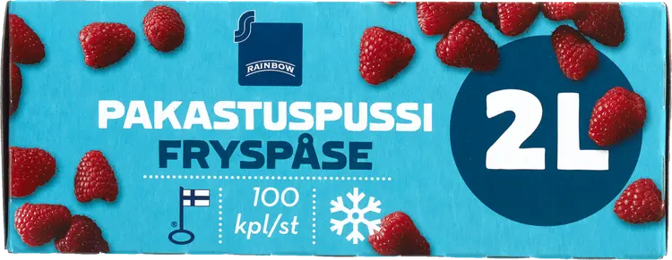 Rainbow pakastuspussi 2l 100kpl
