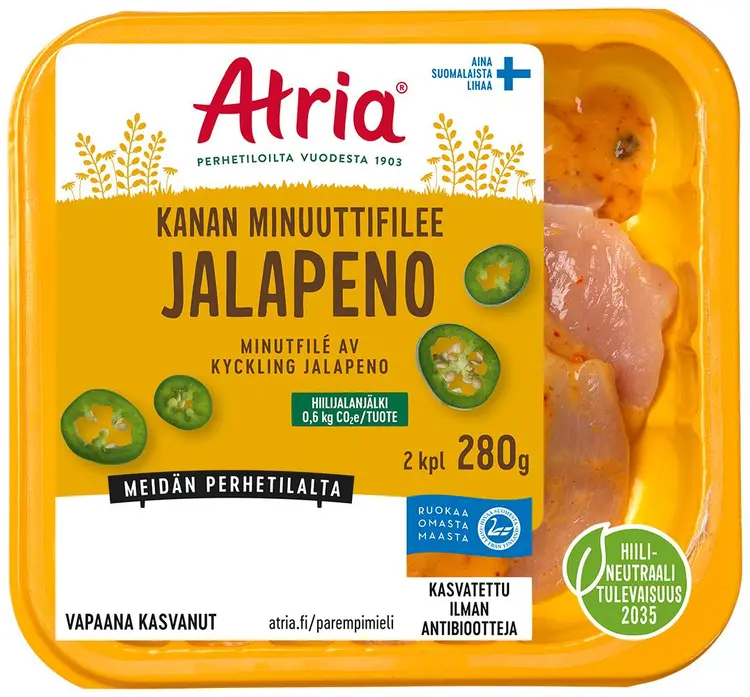 Atria Kanan Minuuttifilee Jalapeno 280g