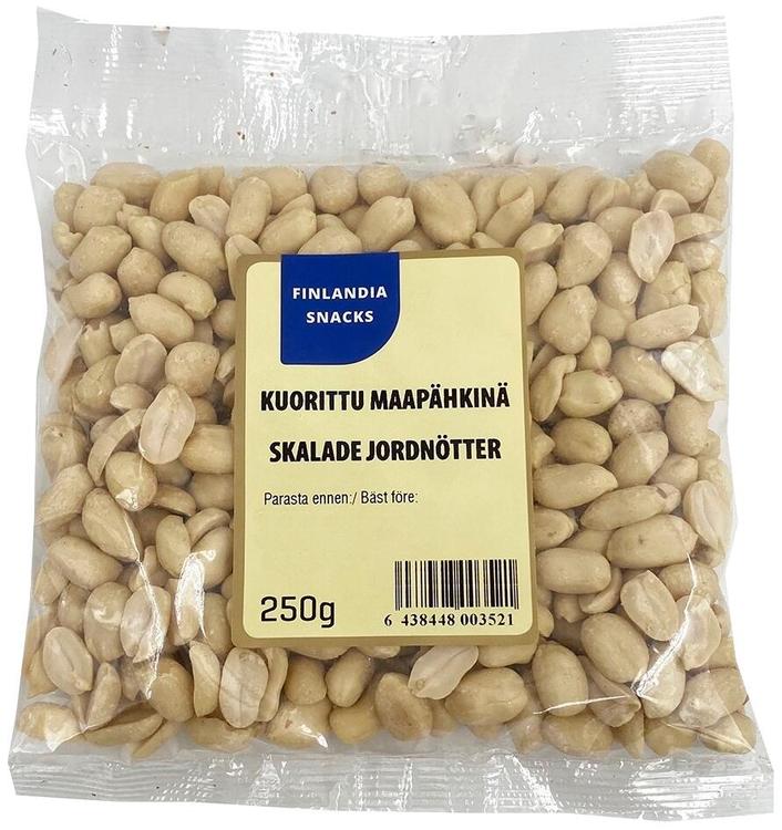 Finlandia Snacks Kuorittuja maapähkinöitä 250g