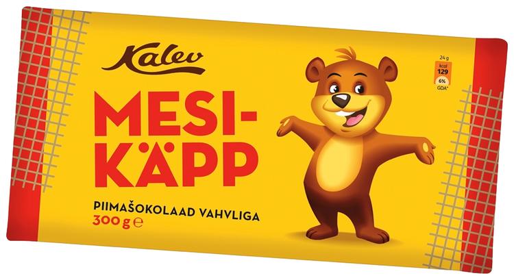 Kalev Mesikäpp piimašokolaad 300 g