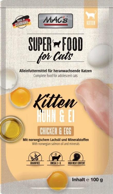 Mac´s kissanpennun märkäruoka kana & kananmuna 100g