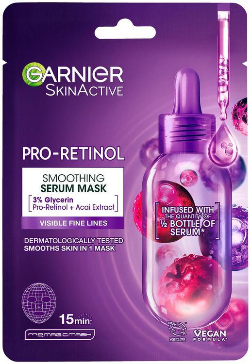 Garnier SkinActive Pro-Retinol Smoothing Serum Ansiktsmaske til alle hudtyper 28 g