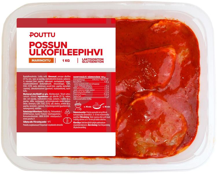 Pouttu Marinoitu Possun Ulkofileepihvi 1kg dyno