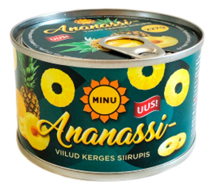 Minu ananassiviilud kerges siirupis 227g