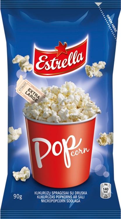 ESTRELLA Mikropopkorn soolaga 90 g