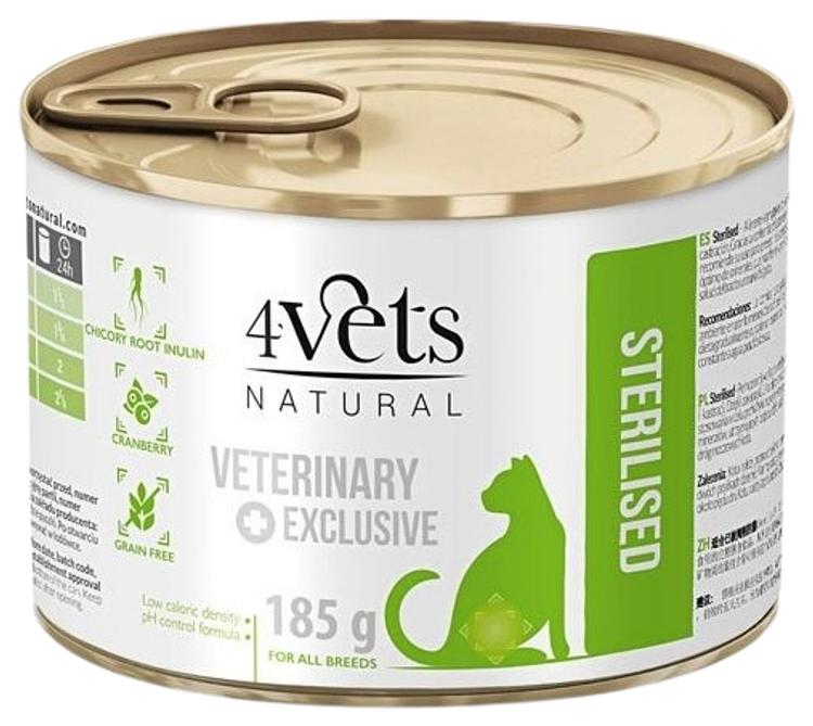 4Vets looduslik veterinaartoit, konserv maksa probleemidega koertele 185 g