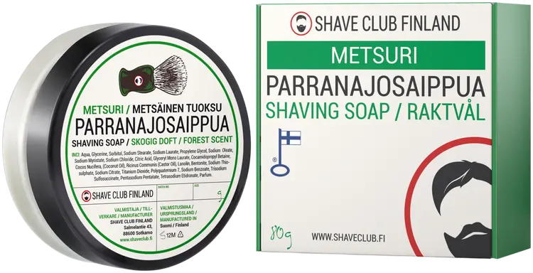 Shave Club Finland parranajosaippua metsuri 80ml