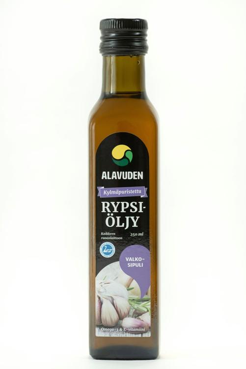 Alavuden kylmäpuristettu rypsiöljy VALKOSIPULI 250 ml