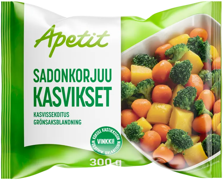 Apetit Sadonkorjuukasvikset kasvissekoitus pakaste 300g