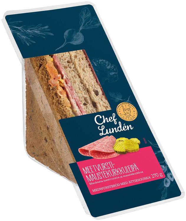 Chef Lundén Meetvursti-munakolmioleipä 175g