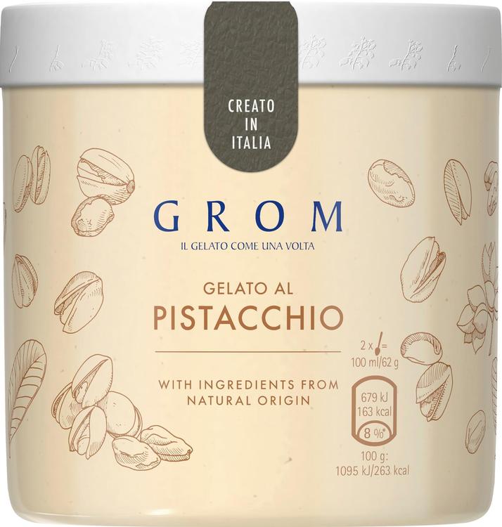 GROM 460ML Pistachio jäätelöpakkaus