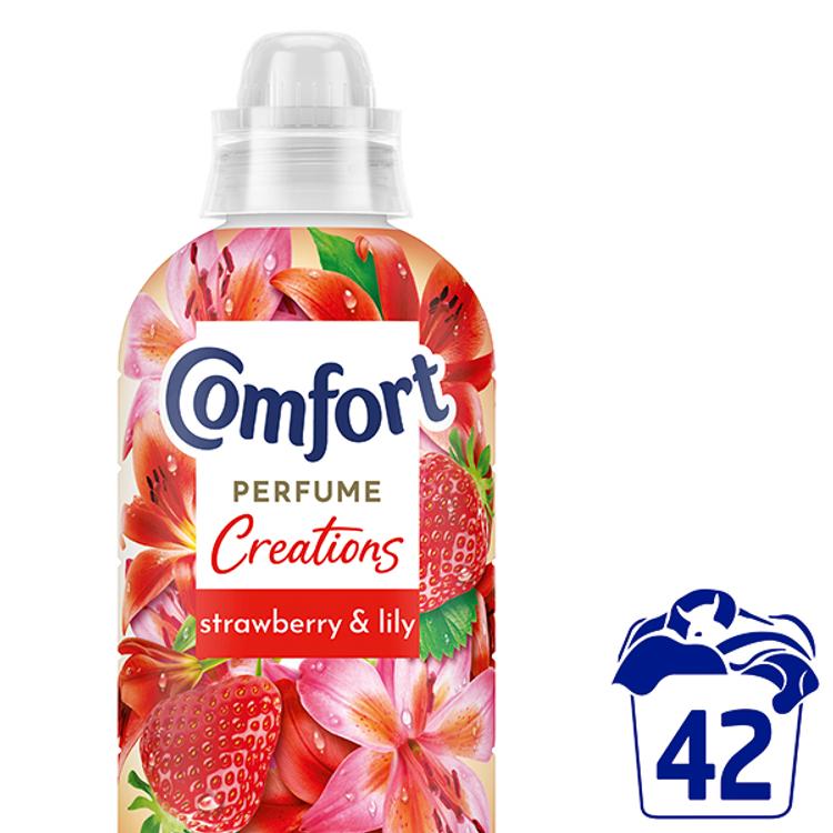 Comfort strawberry & lily huuhteluaine Pitkäkestoinen tuoksu 762 ml