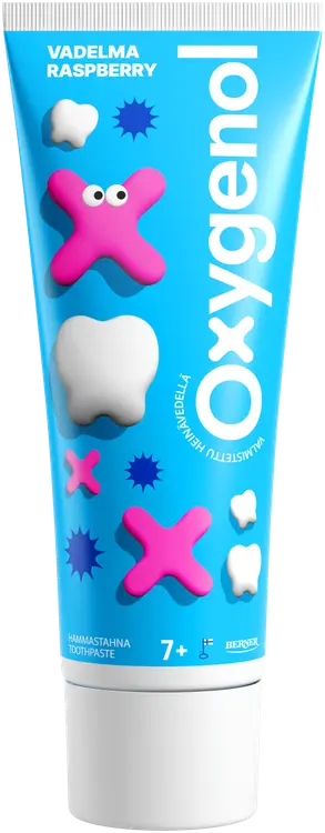 Oxygenol 75ml hammastahna vadelma 7+