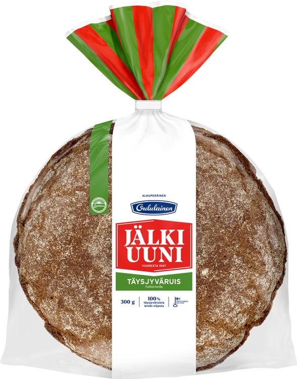 Oululainen Alkuperäinen Jälkiuunileipä 300g luomu täysjyväruisleipä