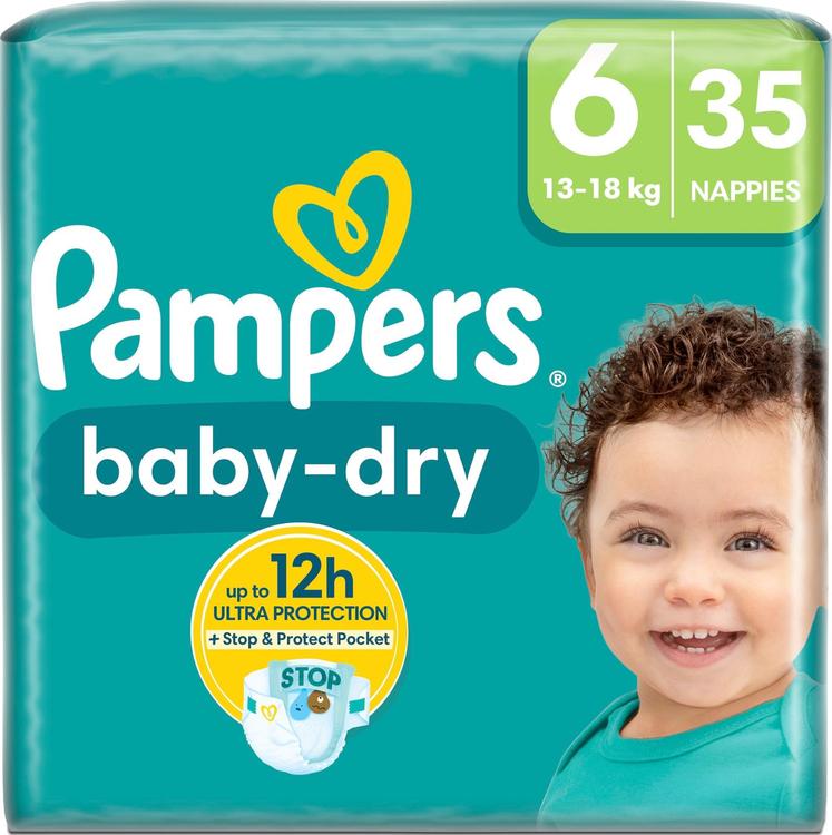 Pampers Baby Dry S6 13-18kg 35kpl vaippa
