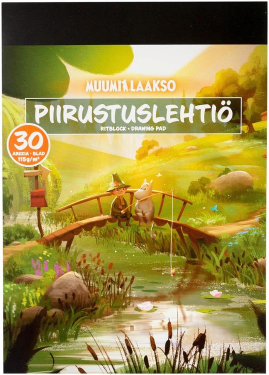 Muumilaakso piirustuslehtiö A4 30 arkkia