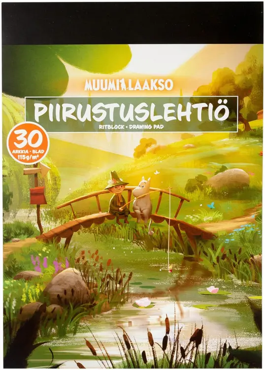 Muumilaakso piirustuslehtiö A4 30 arkkia