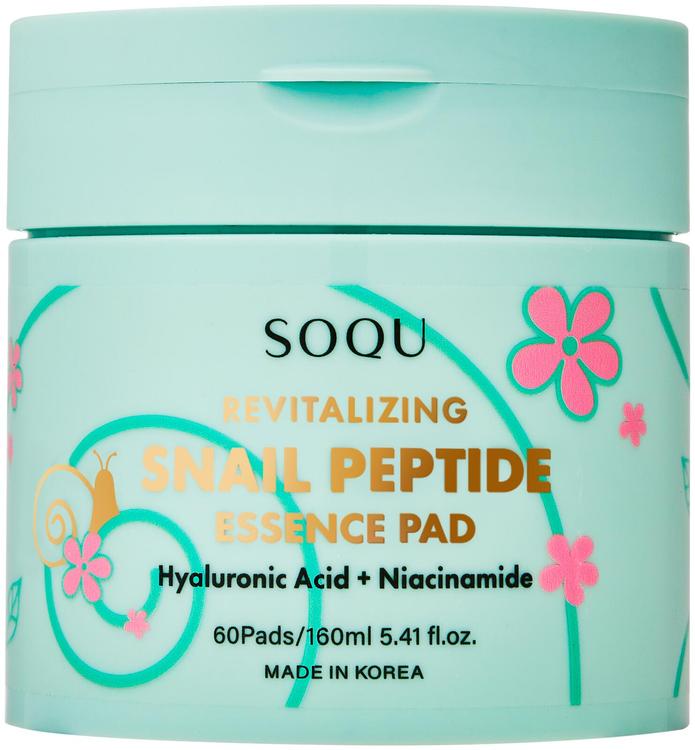 Soqu snail peptide essence pad -laput 60 kpl