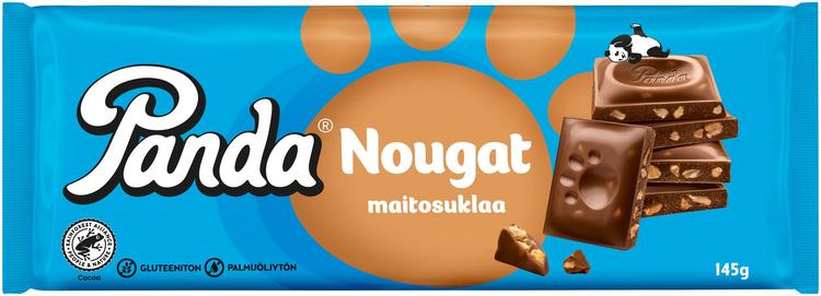Panda nougat maitosuklaalevy 145g