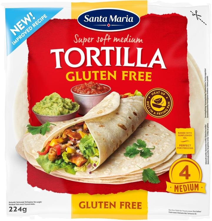 Santa Maria Gluteeniton Tortilla 4 kpl 224 g