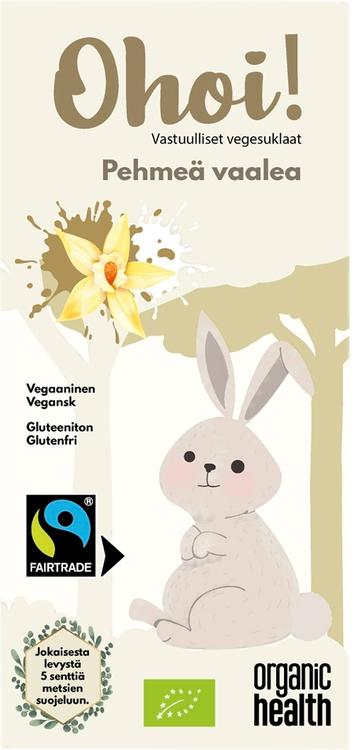 Ohoi! -vegesuklaa Pehmeä vaalea, luomu, Reilu Kauppa 80 g