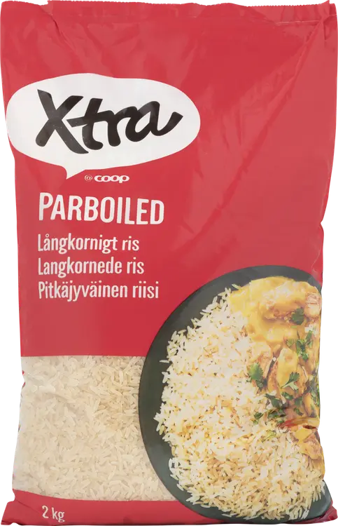 Xtra Parboiled pitkäjyväinen riisi 2 kg