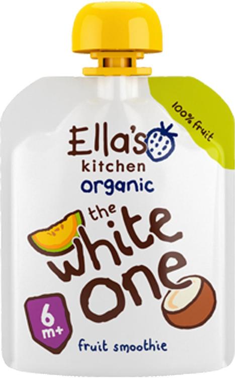 90g Ella's Kitchen The White One, Valkoinen hedelmäsmoothie alkaen 6kk LUOMU