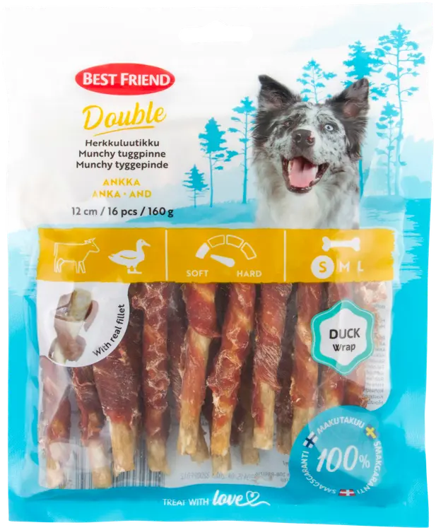 Best Friend Double herkkuluutikku ankka 12 cm 16 kpl 160 g