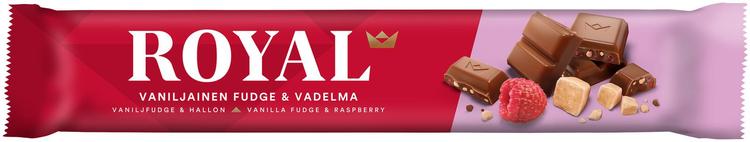 Royal Vaniljainen Fudge & Vadelma 45g