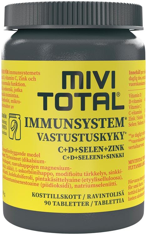 Mivitotal Vastustuskyky C+D+Seleeni+Sinkki 90tabl