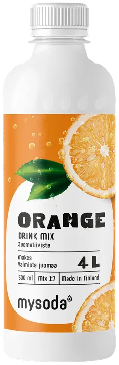 Mysoda Appelsiini Virvoitusjuomatiiviste 500ml
