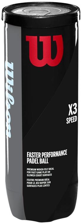 Padel pall Wilson X3 speed 3 tk